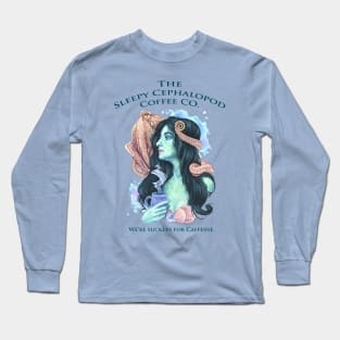 The Sleepy Cepholopod Coffee Co--Siren Long Sleeve T-Shirt